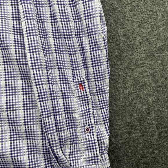 Robert Graham Flip Cuff Checkered Button Up Shirt Mens S Classic Dress LS EUC - Picture 3 of 11